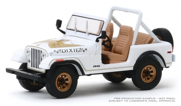 86572  1979 Jeep CJ-7 Golden Eagle Dixie Dukes of Hazzard Look-a-like 1:43